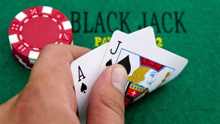 blackjack and chips